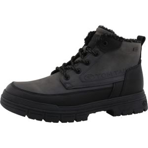 TOM TAILOR Veterboots  donkergrijs / zwart