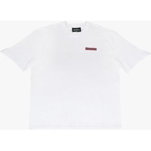 Dropsize Shirt  donkerblauw / bloedrood / wit