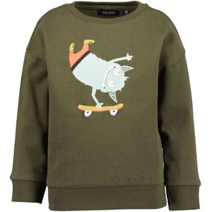 Blue Seven - Sweatshirt - Olijf - Regular Fit - Lange Mouwen