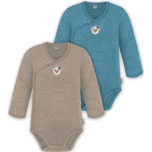 normani Rompertje/body  beige / blauw / gemengde kleuren