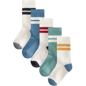 Next Sokken  turquoise / blauw denim / zwart / wit