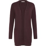 b.young - Nonina - Gebreid Vest - Wijnrood - Lange Mouwen