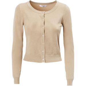 Influencer Gebreid vest  beige