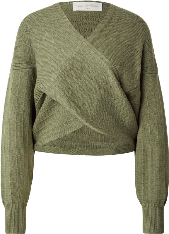 Gebreide pullover in wikkellook, model 'Zine Rachelle'