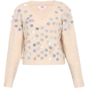 MYMO Trui  beige / zilver