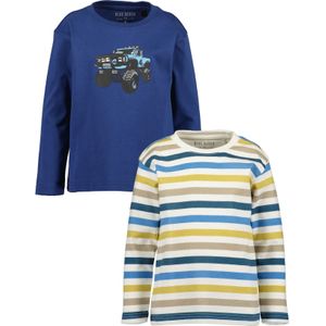 Blue Seven - Shirt - Blauw/Multicolour Gestreept - Lange Mouwen