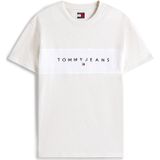 Tommy Jeans Shirt  lichtbeige / marine / rood