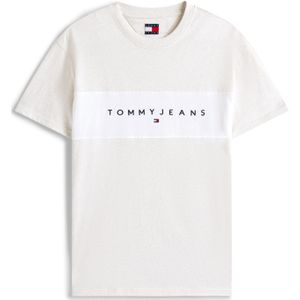 Tommy Jeans Shirt  lichtbeige / marine / rood