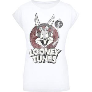 F4NT4STIC Shirt 'Looney Tunes Bugs Bunny'  grijs / donkergrijs / donkerrood / wit