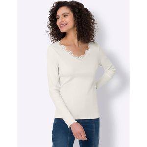 heine - Shirt - Ecru - Lange Mouwen