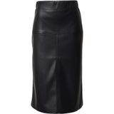 Rich & Royal - Volantrok - Zwart - 3/4 Lengte - Imitatieleder