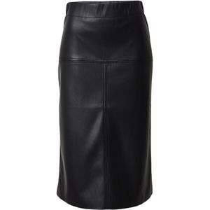 Rich & Royal - Volantrok - Zwart - 3/4 Lengte - Imitatieleder