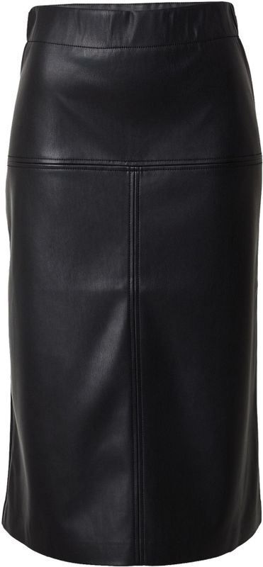 Rich & Royal - Volantrok - Zwart - 3/4 Lengte - Imitatieleder