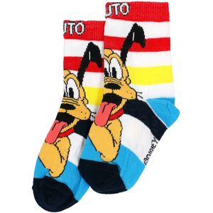 DISNEY Sokken 'Mickey Mouse Pluto'  blauw / geel / vuurrood / zwart