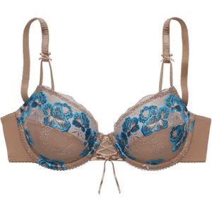 NUANCE BH  neonblauw / mokka