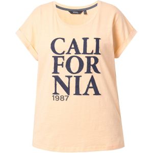 Ulla Popken Shirt  abrikoos / zwart