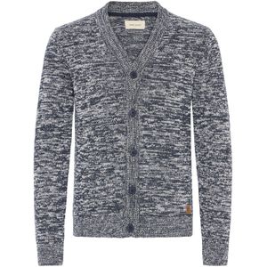 BLEND Gebreid vest 'Damon'  grijs gemêleerd