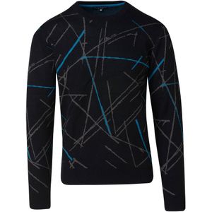 KOROSHI Trui  blauw / grijs / zwart