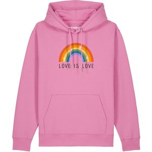 Watapparel Sweatshirt ' Love is Love '  gemengde kleuren / rosa