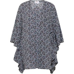 Petrol Industries Tussenjas  lichtblauw / pastelroze / zwart / wit