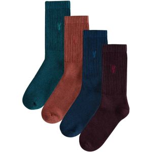 Next Sokken  petrol / spar / kreeft / wijnrood