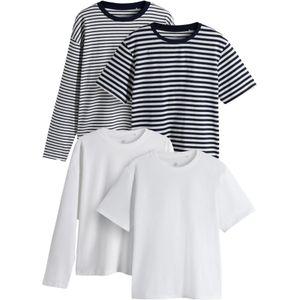 The Set Shirt  zwart / wit