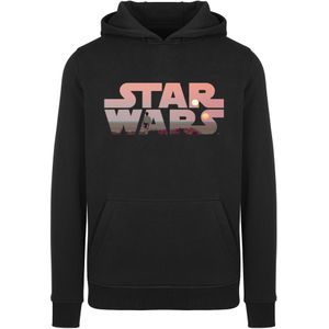 F4NT4STIC Sweatshirt 'Star Wars Tatooine'  geel / grijs / lichtroze / zwart