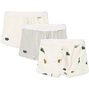 Liewood - Onderbroek - Crème - Donkerblauw - Pueblo - Groen - 3 Pack