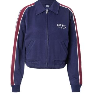 GAP Sweatvest  navy / merlot / wit