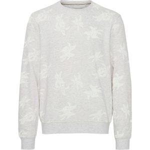 BLEND Sweatshirt  grijs gemêleerd / wit