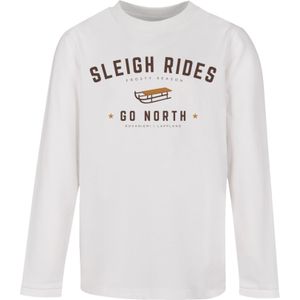 F4NT4STIC Shirt 'Schlittenfahren Weihnachten'  pueblo / donkerbruin / wit