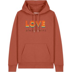 Watapparel Sweatshirt 'Love always wins'  gemengde kleuren / oranje