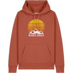 Watapparel Sweatshirt ' Mehr Wandern '  lichtbruin / gemengde kleuren