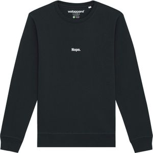 Watapparel Sweatshirt ' Nope '  zwart / wit