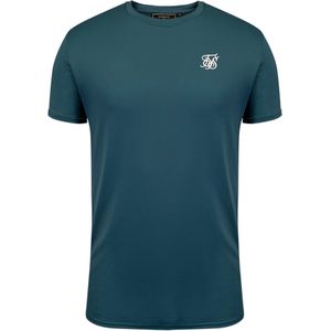 SikSilk Shirt  donkergroen / wit