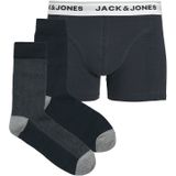 JACK & JONES Boxershorts 'JACORDINARY'  navy / grijs gemêleerd