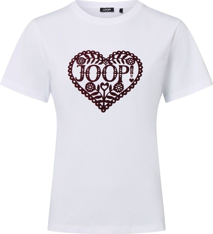 JOOP! Shirt 'Tita'  bordeaux / wit