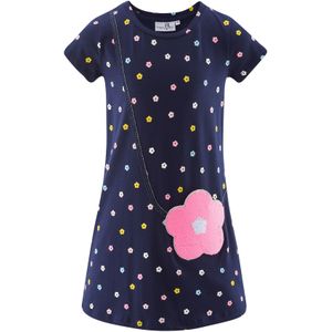 happy girls Jurk  navy / lichtblauw / geel / rosa