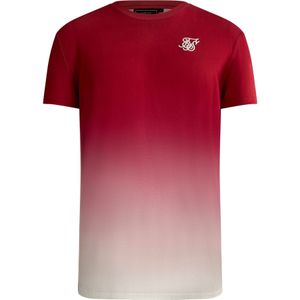 SikSilk Shirt  bloedrood / wit