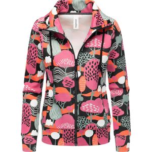 Ragwear Sweatvest 'Ronette'  groen / oranje / pink / zwart / wit