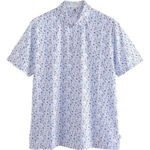 Next Shirt  blauw / wit