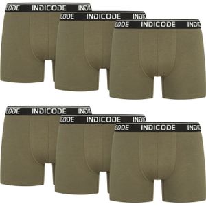 INDICODE JEANS Boxershorts ' Milano '  olijfgroen / zwart / wit