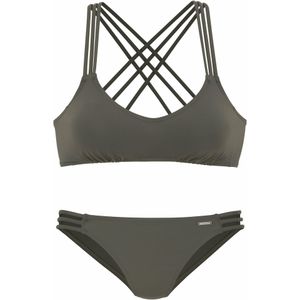 Unikleur - Olijf - Beugelloze Bralette - Polyamide