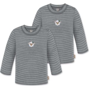 normani Shirt 'Taupo'  beige / donkergrijs / grijs gemêleerd / wit