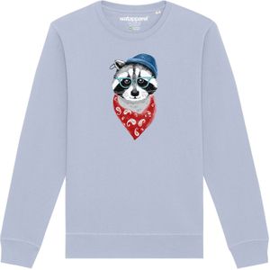 Watapparel Sweatshirt 'Waschbär'  lichtblauw / gemengde kleuren