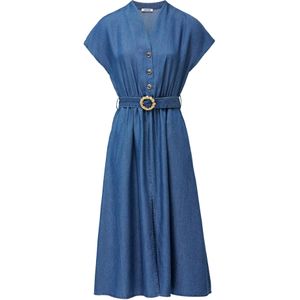 Salsa Jeans - 21010311 - Jurk - Blauw - Midi-lengte - Lightdenim
