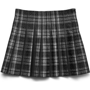 VERO MODA - VMPiper - Plooirok - Grijs/Zwart - Kort