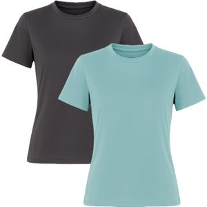 C&City Shirt  donkergrijs / mintgroen