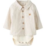 Biologisch Katoen - Bodyblouse - Geweven Stof - Lange Mouwen - Regular Fit