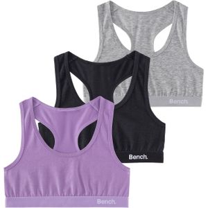 Bustier - Paars/Zwart/Grijs - Jersey - Aansluitend